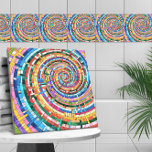 Azulejo De Cerâmica Espiral Mosaico Colorida<br><div class="desc">Espiral Mosaico Colorida</div>
