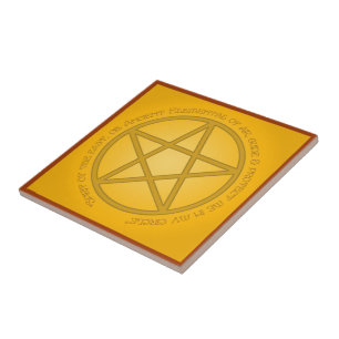 Azulejo De Cerâmica Espírito do Air Pentacle Altar