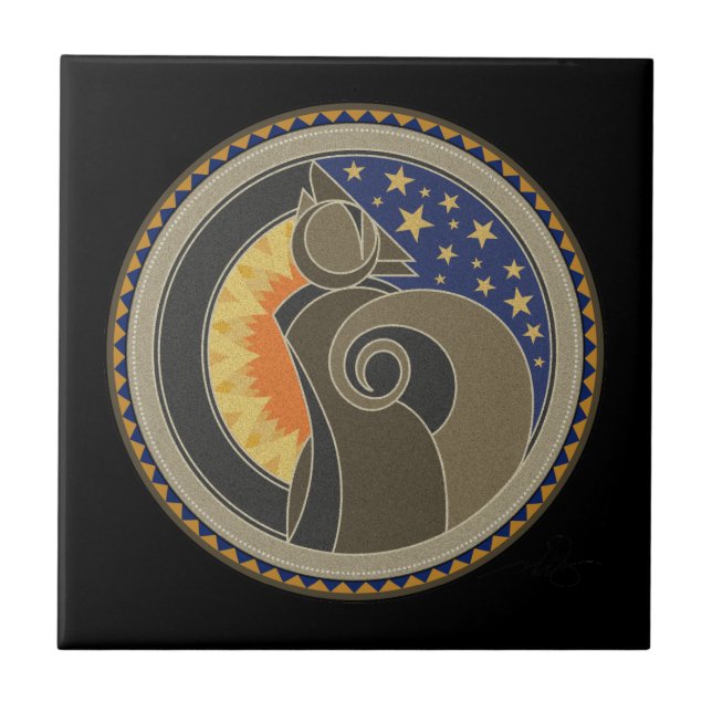 Azulejo De Cerâmica Espírito Do Coyote (Frente)