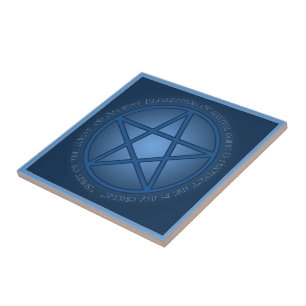 Azulejo De Cerâmica Espírito do Pentáculo de Água Altar