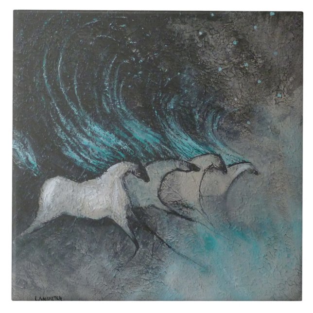 Azulejo De Cerâmica Espírito do vento ocidental (Frente)