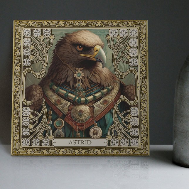 Azulejo De Cerâmica Espírito Personalizado - Tribal Eagle (Criador carregado)