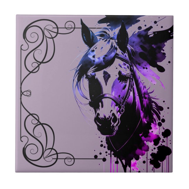 Azulejo De Cerâmica Espírito Pony 3 Lavanda (Frente)