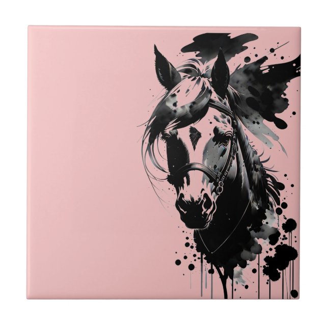 Azulejo De Cerâmica Espírito Pony 3 Rosa (Frente)