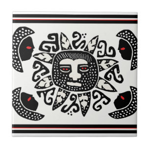 Azulejo De Cerâmica Espírito solar tribal
