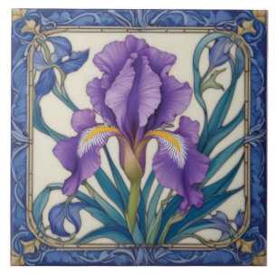 Azulejo De Cerâmica Esplendor de Íris Roxo