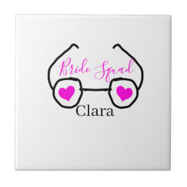 Azulejo De Cerâmica Esquadrão-preto-rosa-esquadrão-preto