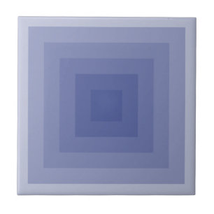 Azulejo De Cerâmica Esquadrão Roxo-Azul Geométrico