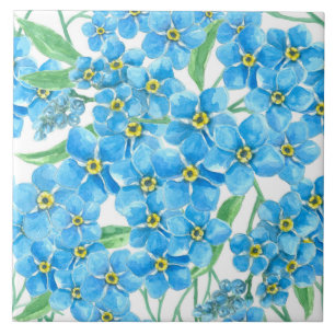 Azulejo De Cerâmica Esquece-me de um padrão não perfeito