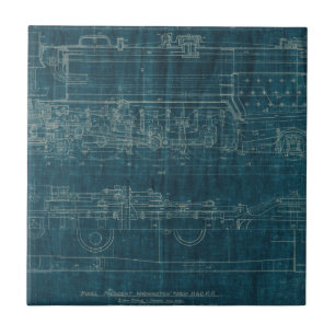 Azulejo De Cerâmica Esquema de Comboio I