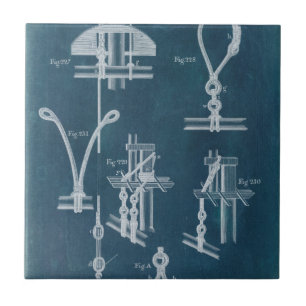 Azulejo De Cerâmica Esquema de Detalhes Náuticos IV
