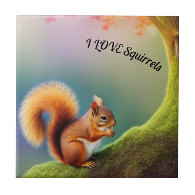 Azulejo De Cerâmica Esquilo (Frente)