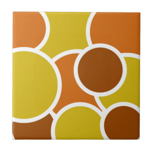 Azulejo De Cerâmica Essa aparência dos anos 70 - Estilo retrô de Vinta