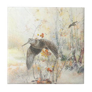 Azulejo De Cerâmica Estação de Caça Woodcock