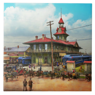 Azulejo De Cerâmica Estação Ferroviária - Trem Louisville e Nashville