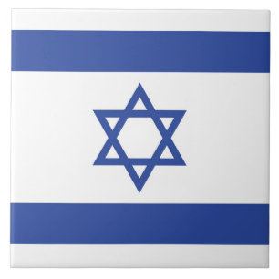 Azulejo De Cerâmica Estado de Israel Bandeira, Estrela do Judaísmo Dav