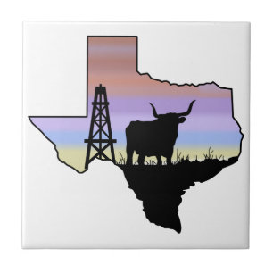 Azulejo De Cerâmica Estado do Texas