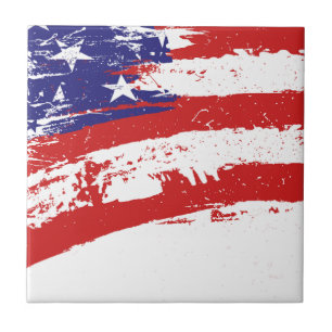 Azulejo De Cerâmica Estados Unidos/American Star Flag, EUA/EUA