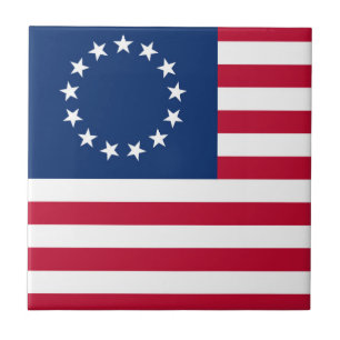 Azulejo De Cerâmica Estados Unidos Betsy Ross Flag