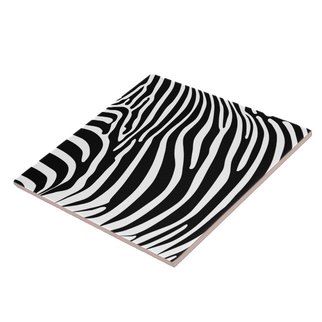 Azulejo De Cerâmica Estampa de Zebra (Lateral)