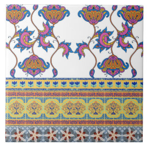 Azulejo De Cerâmica Estampas Indianas