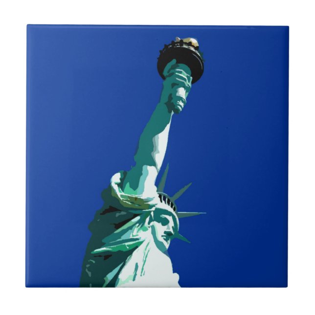Azulejo De Cerâmica Estátua da Liberdade (Frente)