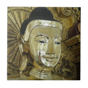 Azulejo De Cerâmica Estátua de Buda Dourado Amor Inspirador