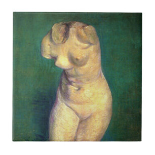 Azulejo De Cerâmica Estátua de gesso de torso feminino por Vincent van