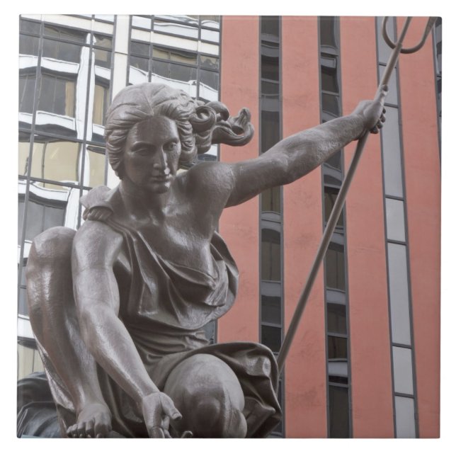 Azulejo De Cerâmica Estátua de Portland, Oregon (Frente)