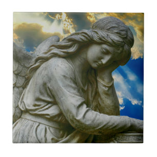 Azulejo De Cerâmica Estátua do anjo