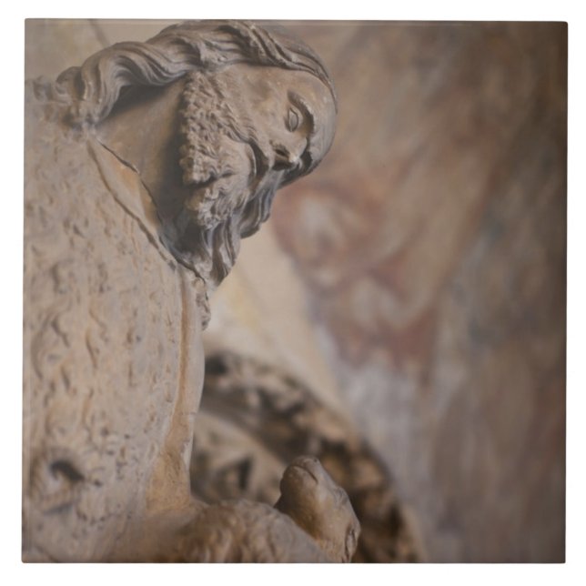 Azulejo De Cerâmica Estátua do Santo João Batista (Frente)