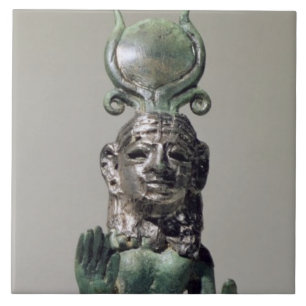 Azulejo De Cerâmica Estatueta de uma deusa do Phoenician, do Phoeni