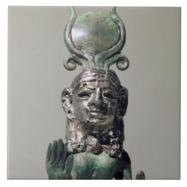 Azulejo De Cerâmica Estatueta de uma deusa do Phoenician, do Phoeni (Frente)