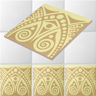 Azulejo De Cerâmica Estilo Art Déco Artesanal Cores Personalizáveis