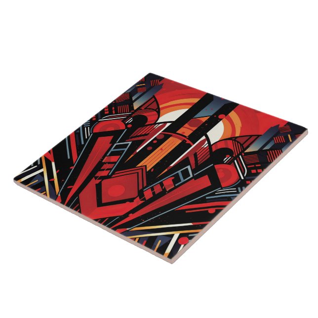 Azulejo De Cerâmica estilo de decodificação de arte legal (Lateral)