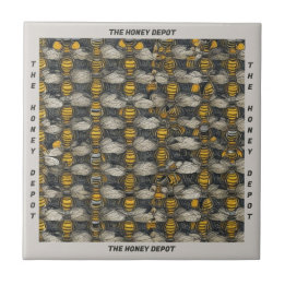 Azulejo De Cerâmica Estilo de Vintage Nome do Padrão de HoneyBee Nome 