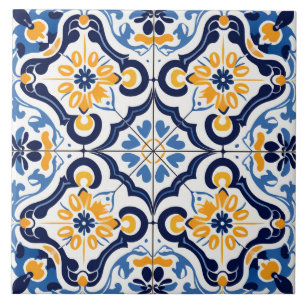 Azulejo De Cerâmica Estilo Espanhol - padrão bonito