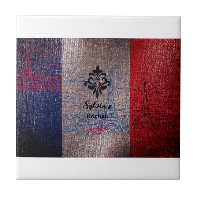 Azulejo De Cerâmica Estilo francês (Frente)