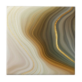 Azulejo De Cerâmica Estilo geode Dourado (mármore) cerâmico