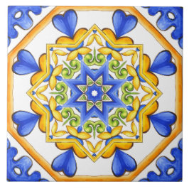 Azulejo De Cerâmica Estilo italiano,azulejos,majolica Impressão de tud