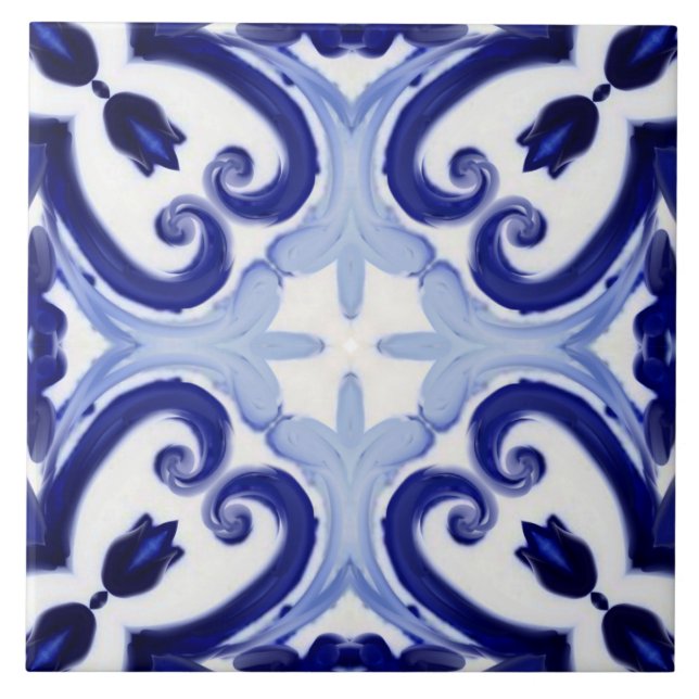 Azulejo De Cerâmica Estilo italiano,azulejos,majolica Impressão de tud (Frente)