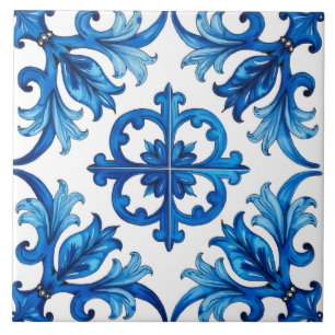 Azulejo De Cerâmica estilo italiano,Mediterrâneo,mosaico,azul,
