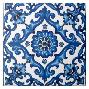 Azulejo De Cerâmica estilo italiano,Mediterrâneo,mosaico,azul,