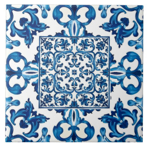 Azulejo De Cerâmica estilo italiano,Mediterrâneo,mosaico,azul,