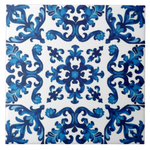 Azulejo De Cerâmica estilo italiano,Mediterrâneo,mosaico,azul,