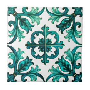 Azulejo De Cerâmica Estilo italiano,mosaico,verde