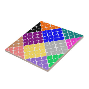 Azulejo De Cerâmica Estilo marroquino multicolorido