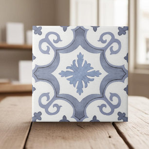 Azulejo De Cerâmica Estilo mediterrânico púrpura de lavanda suave