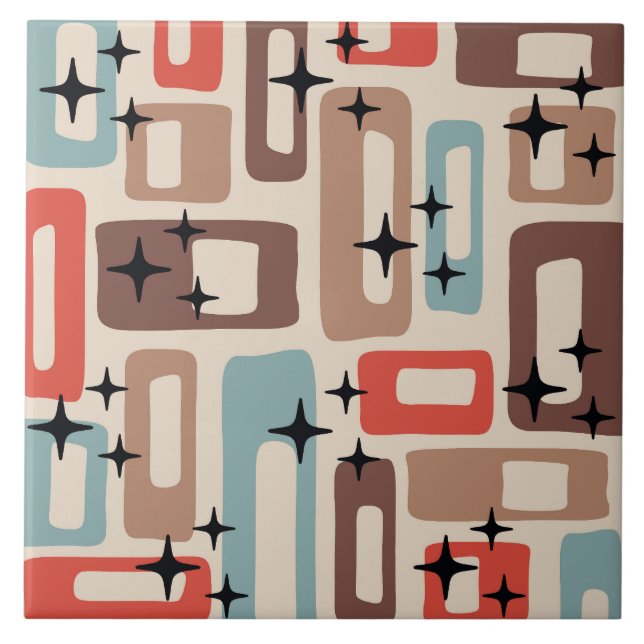 Azulejo De Cerâmica Estilo Moderno do meio século (Frente)