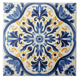 Azulejo De Cerâmica Estilo português - padrão bonito